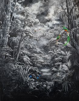 Peinture, Liberté sous ses ailes, Sabino Puma