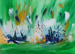 Painting, Paysage vert, Âme Sauvage