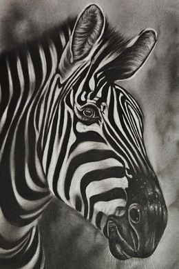 Painting, The Zebra, Willard Mujuru