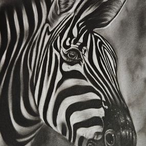 Painting, The Zebra, Willard Mujuru