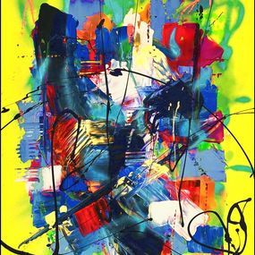 Painting, Composizione gialla, Alfredo Pierro