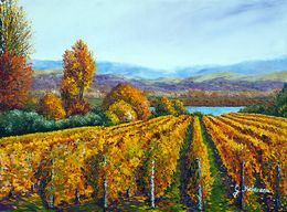 Gemälde, Songe d'automne, Gyslaine Pachet-Micheneau