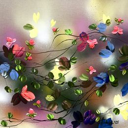 Pintura, Satori Blooms III - very colorful floral art, Anastassia Skopp