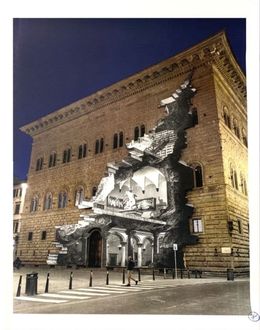 Édition, La Ferita, 25 Mars 2021, 19H07, Palazzo Strozzi, Florence, Italie, JR