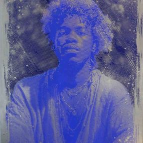 Gemälde, King Blue, Yannick Aaron