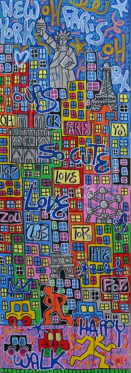 Painting, So cute Paris Bx Paris, Rico Sab