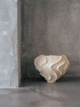 Design, Dune vase in white, Hurry Pottery