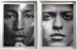 Fotografía, Diptych: Pharrell Williams and Bruno Mars. From the Glass Series, Hunter & Gatti