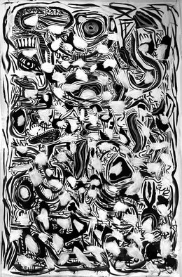 Painting, Notte della Grotta. From the series Moon Phases, Gregory Robin