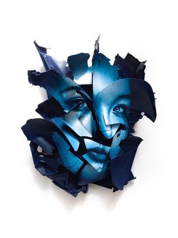 Sculpture, The blue artwork, Clément Herrmann