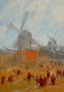 Painting, Old Farm, Vahe Yeremyan