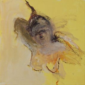 Painting, Au réveil - Portrait de femme, Isabelle Janier