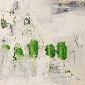 Painting, Arbres en plein jour - série voyage et paysage abstrait, Isabelle Janier