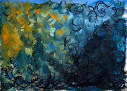 Painting, Savage Hearth 2, Priscilla Vettese