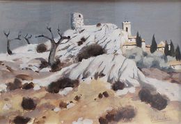 Painting, Les Baux, Eugène Baboulène