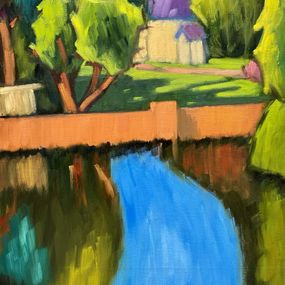 Painting, Matin calme au château, Barbara Petit Lisy