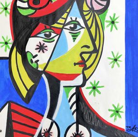 Painting, Portrait de femme, Zafi