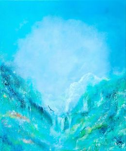 Painting, Thé tranquil vastness, Cécile Erembert