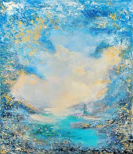 Painting, Gardian of light, Cécile Erembert