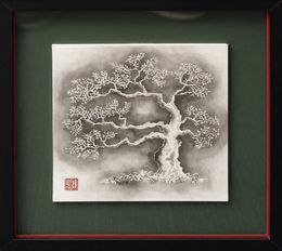 Gemälde, Olivier - Nature Monochrome, Noriko Betito (Kokoroart création)