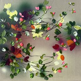 Gemälde, Satori Blooms IV - very colorful floral art, Anastassia Skopp