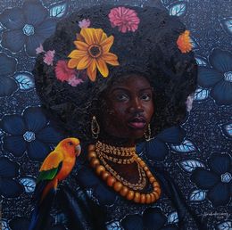 Gemälde, Crown in Bloom, Bakare Abubakri-sideeq Babatunde