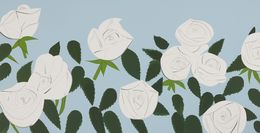 Print, White Roses, Alex Katz