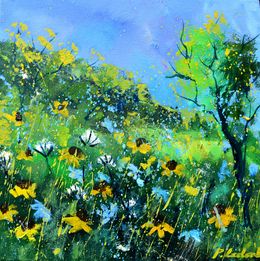 Gemälde, Morning wild flowers, Pol Ledent