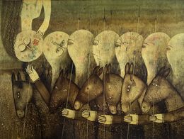 Painting, The love of a knight, Armen Vahramyan