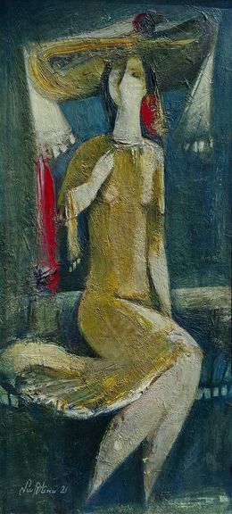Peinture, The Lady with the Hat, Mateos Sargsyan