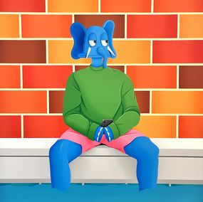 Painting, Moi j'aime pas trop la piscine, Karl N’da Adopo