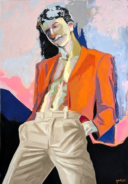 Painting, Perparim était triste mais toujours avec classe, G. Carta