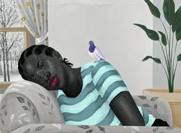 Painting, One Mind With Many Thoughts, Elijah Olanase