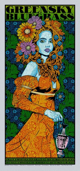 Print, Greensky bluegrass the mystic silver, Chuck Sperry