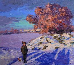 Peinture, Ice on the River, Boris Serdyuk