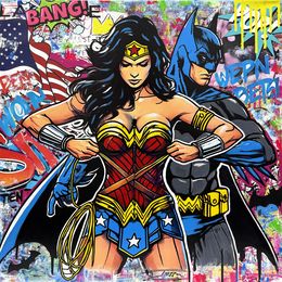 Peinture, WonderBat (Batman Wonder Woman), Jozza