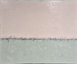 Painting, Fréquences vert, Réjane LeChat