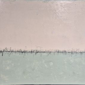 Painting, Fréquences vert, Réjane LeChat