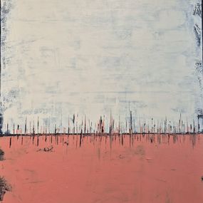Painting, Fréquences ocre diptyque, Réjane LeChat