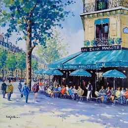 Painting, Les Deux Magots Saint Germain, Philippe Euger