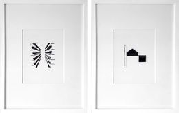 Sculpture, Diptych: Imprints / I Am Yourself: Wood and House. Art wall installation, Casey Waterman