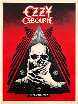 Print, Ozzy Farwell Tour - Red, Shepard Fairey (Obey)