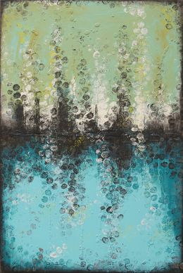 Gemälde, Boiling Bubbles Turquoise, Ronald Hunter
