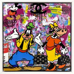 Painting, Going Shop (Goofy & Clarabelle), Jozza