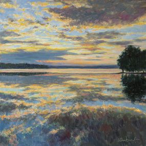 Painting, Clouds Over The Lake, Nikolay Dmitriev