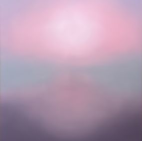 Painting, Pastel Abstract Mist Landscape, Indie Ru