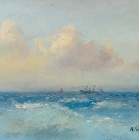 Gemälde, Emerald Waves, Karen Darbinyan
