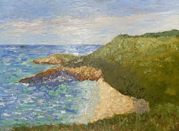 Peinture, Erquy Côtes d'Armor - série paysage marin, Michel Jamet