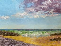 Peinture, Erquy Côtes d'Armor - série paysage marin, Michel Jamet