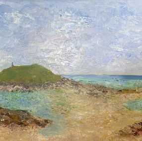 Peinture, Erquy Côtes d'Armor - série Paysage marin, Michel Jamet